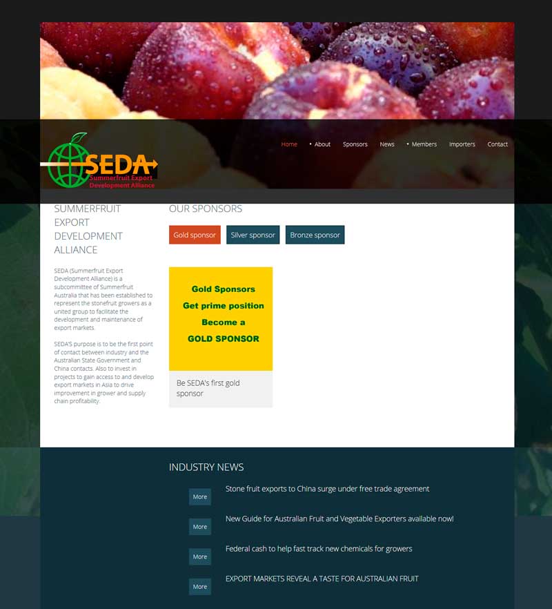 Website designed for Australian lychee growers